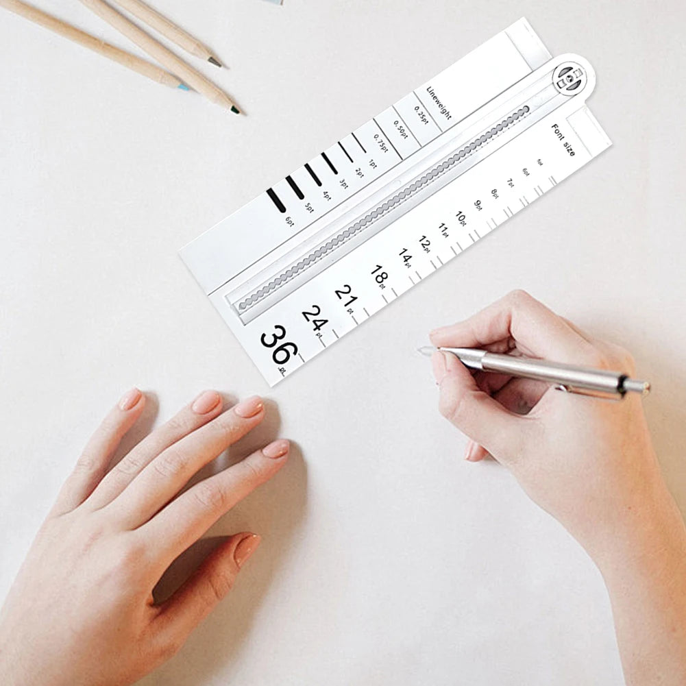 Multifunctional Geometric Ruler Geometric Drawing Template Measuring Tool for Office Architecture Supply Vue Default Title