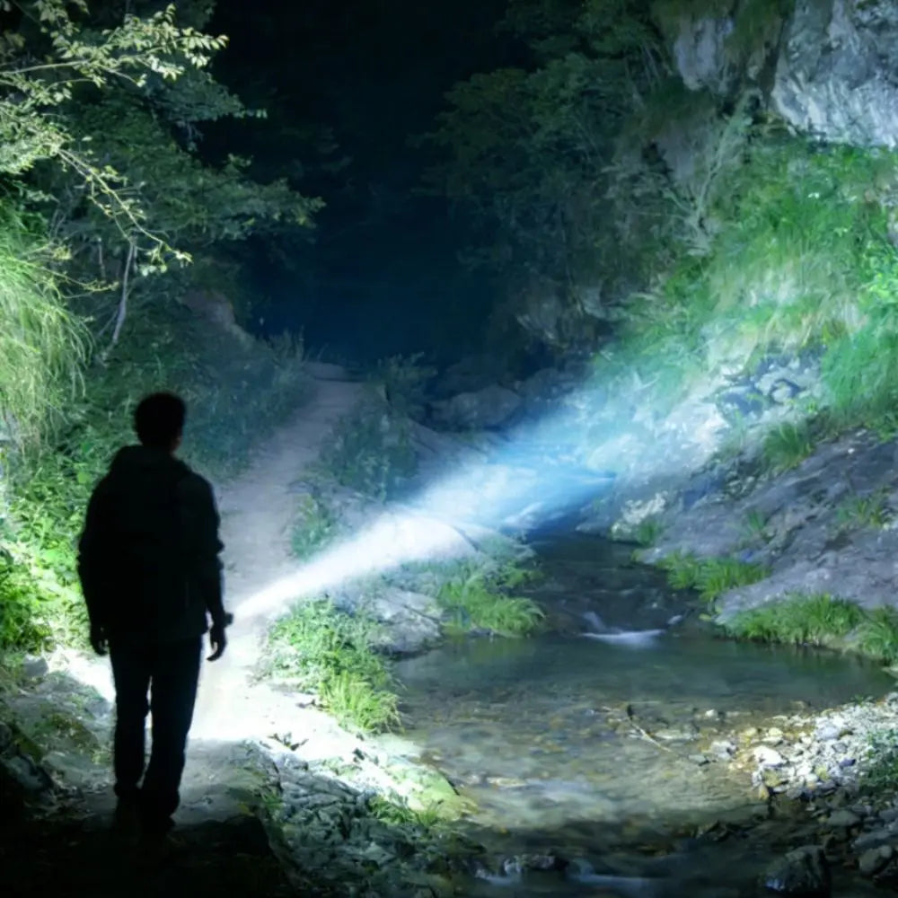 COB Floodlight Outdoor Camping Headlamp Magnetic Suction Motion Sensor Headlamp 2-in-1 Wearable Hand Wave Induction Headlamp Vue