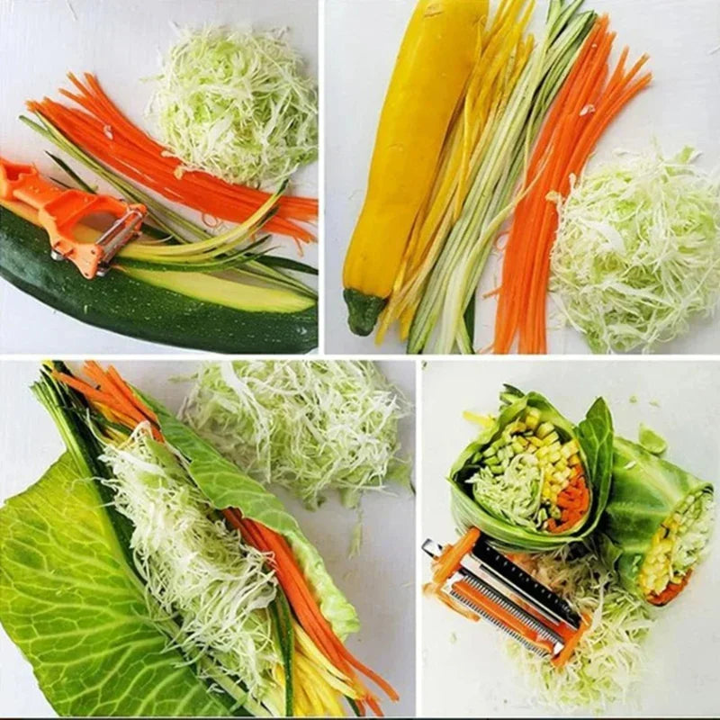 2-Piece Julienne & Vegetable Peeler Set – Multifunctional Slicer Julienne Peeler Set Vue