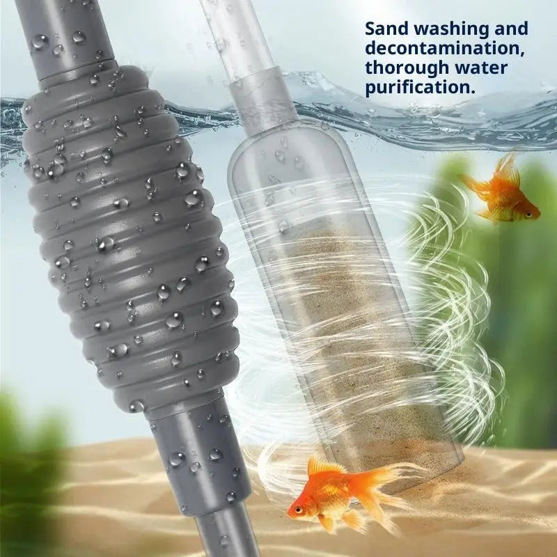 Fish Tank Gravel Siphon Vacuum Cleaner 5 in 1 Water Changer Kit for Aquarium Sand Washing and Home Fishkeeping Vue