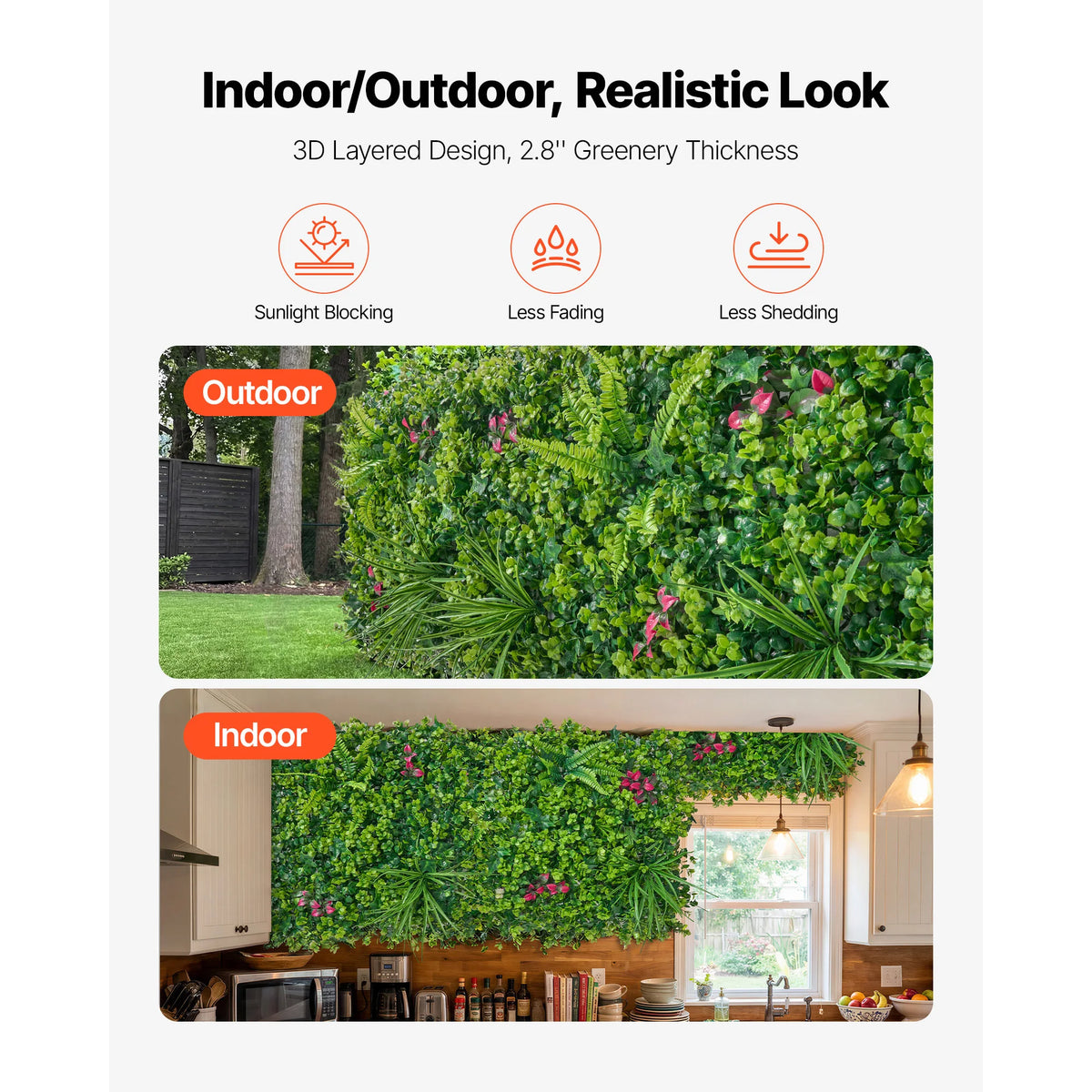 Artificial Plant Wall Greenery Panels – Hedge Backdrop & Fence Artificial Hedge Panel Vue