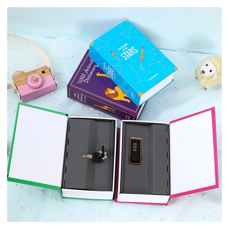 Size S Password Hidden Book Safe Stash Box Combination Lock Diversion Safe Security Home Office Car Travel Money Phone Safes Vue