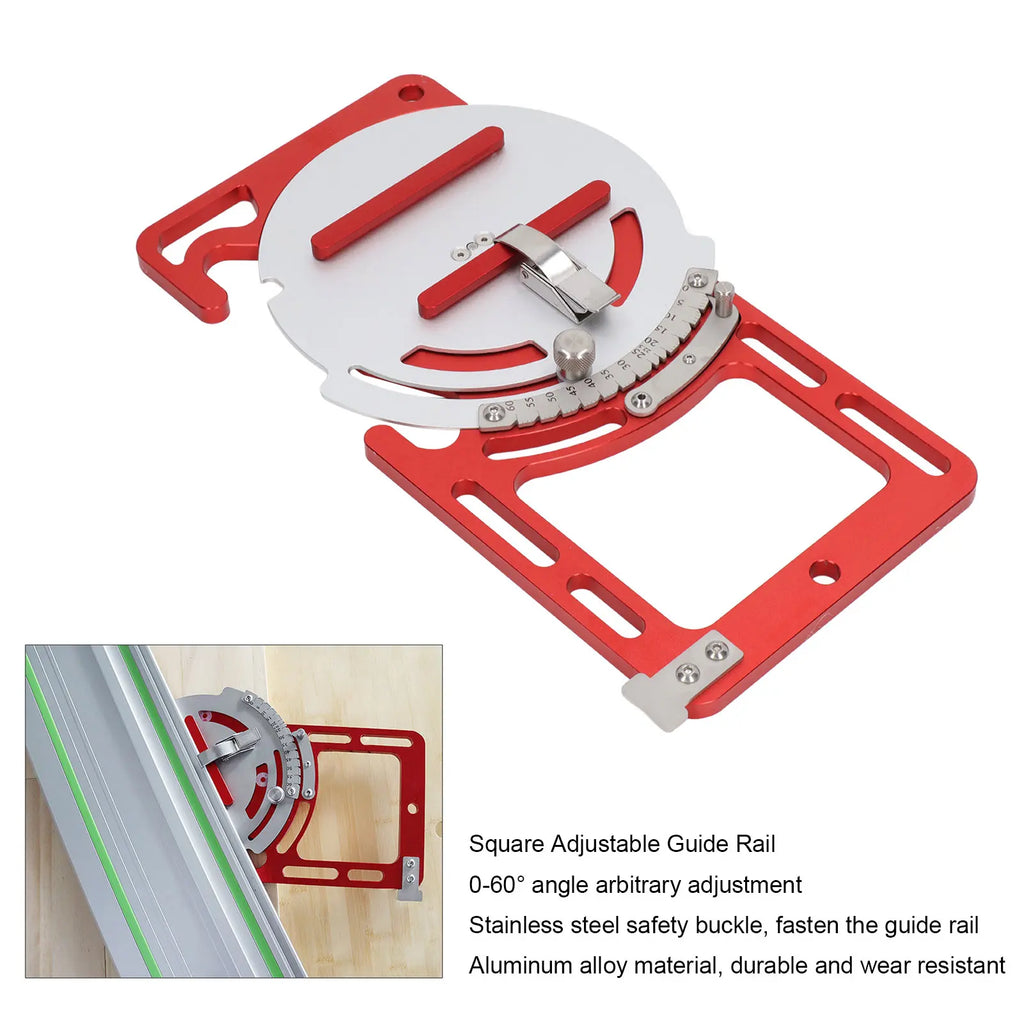 Metal Rail Adjustable Electric Saw Track Rail for Woodworking Circular Saw Woodworking Saw Rail Vue