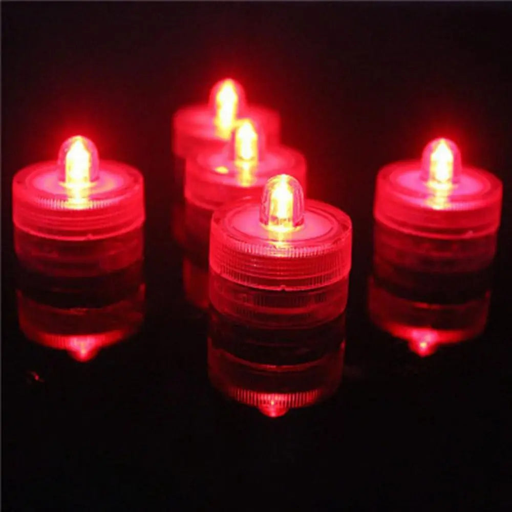 Mini Fish Tank Candle Lamp Decorative Waterproof Underwater LED Candle Lamp Multicolor Plastic Submersible Mini LED Lights Vue