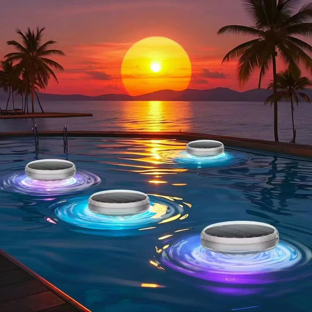 Solar Floating Pool Light | 9 Colors, Remote, IP67 Waterproof Solar Floating Pool Light Vue