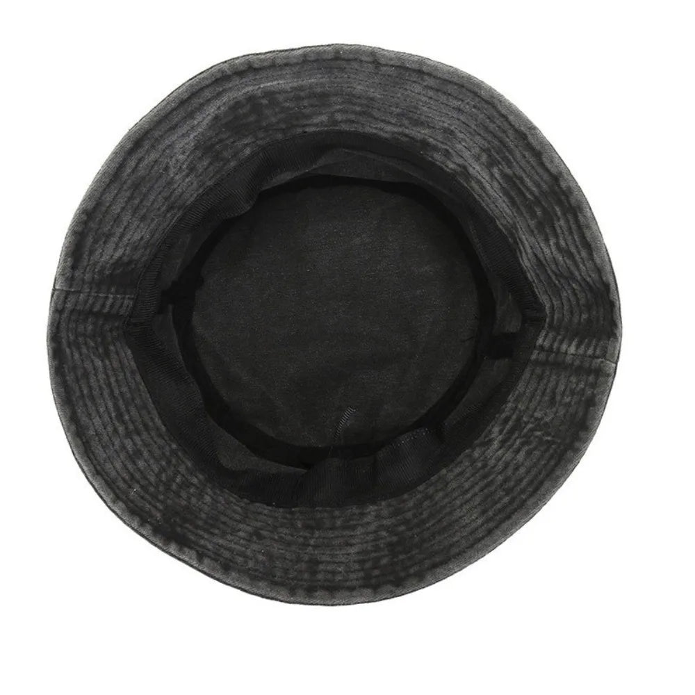 Fashion Summer Bucket Hat Washed Denim Hip Hop Panama Hats Windproof