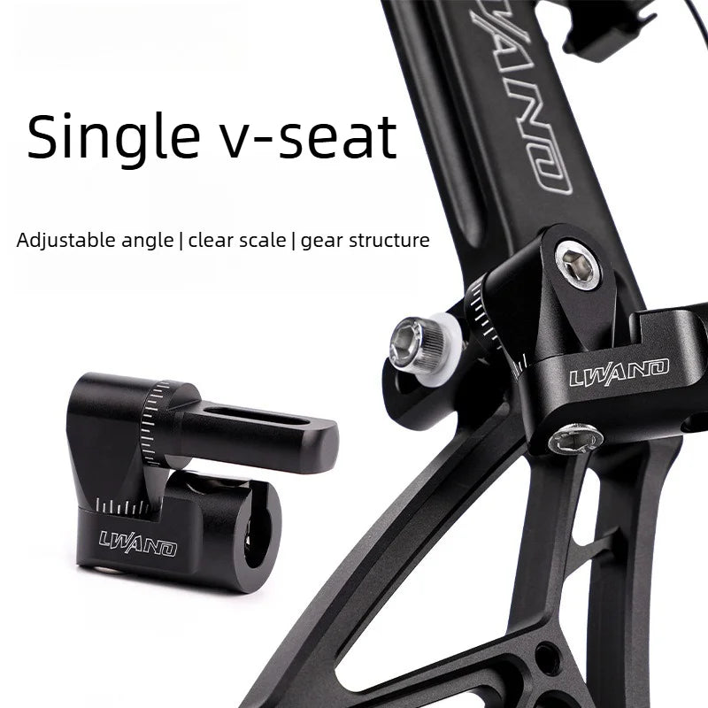 Adjustable Single Side V‑Bar Archery Balance Rod V Mount Compound Bow Stabilizer Connector Shooting Accessory Vue