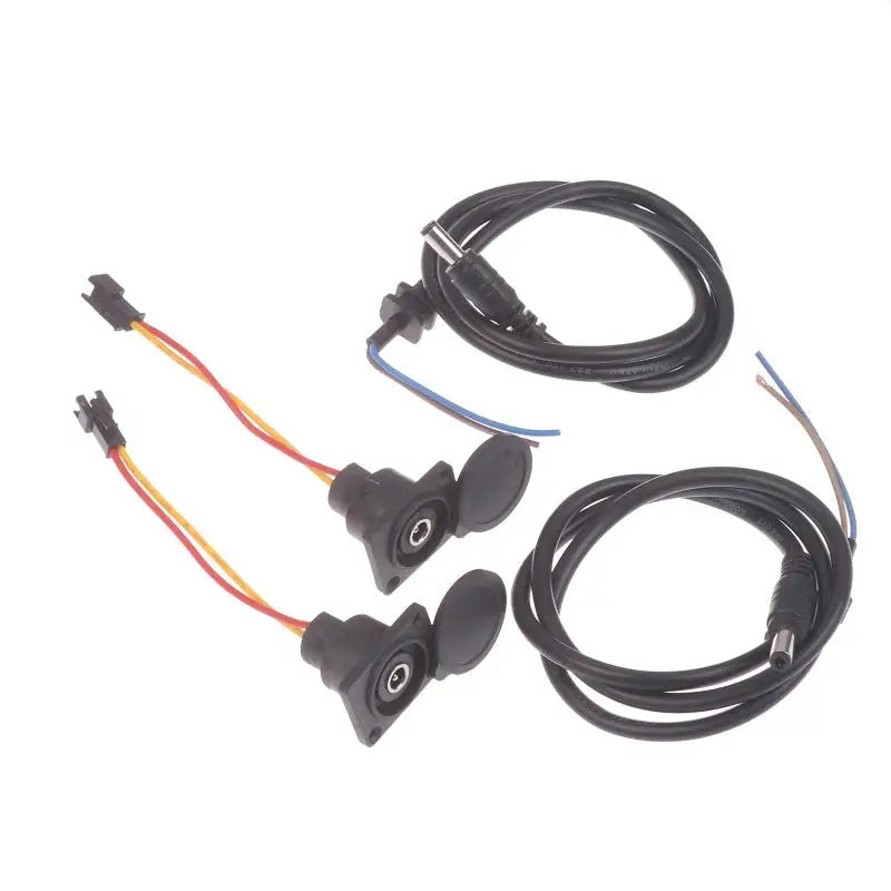 Electric Bike Charging Plug DC2.1 2.5 for 36V 48V Li ion Battery Round Shape Quick Attach Combo for Cycling Enthusiasts Vue
