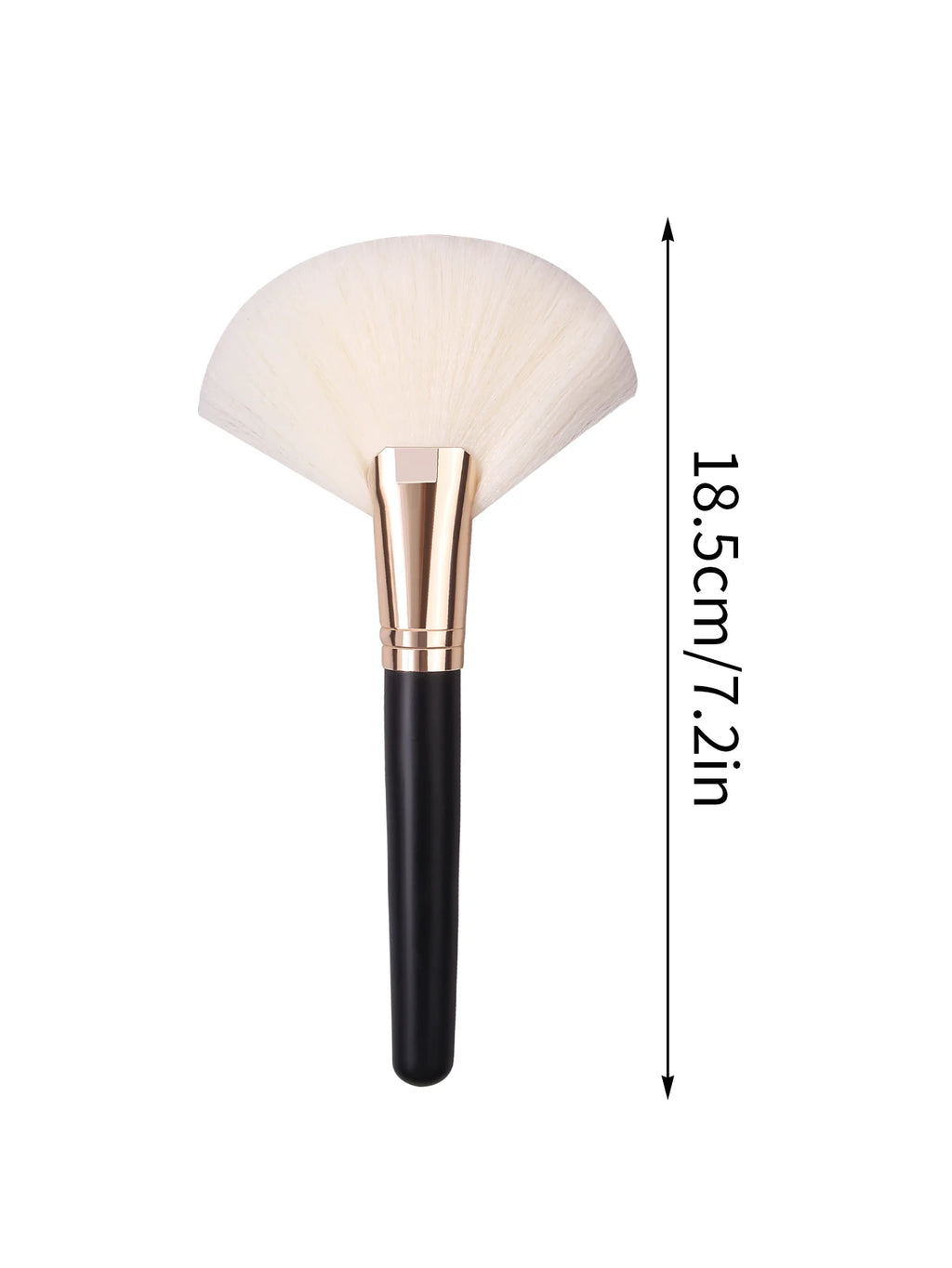 1pcs wet n wild Fan Brush, Synthetic Polymax Fibers for Versatile Blending, Ergonomic Handle for Comfortable Control Vue