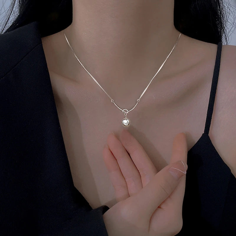 Huitan Imitation Pearl Pendant Necklace – Korean Fashion Women Pearl Pendant Necklace Vue