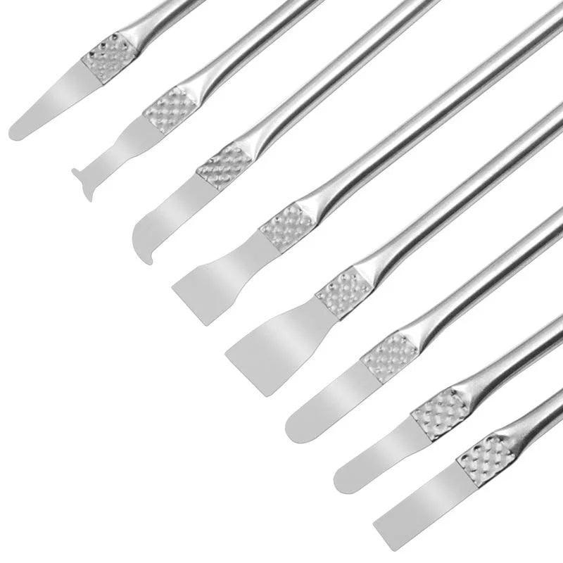 8Pcs Ultra Thin IC Chip CPU Blade Knife Motherboard Maintenance UV Glue Cleaner Remover Phone Disassemble Repair Tools Vue