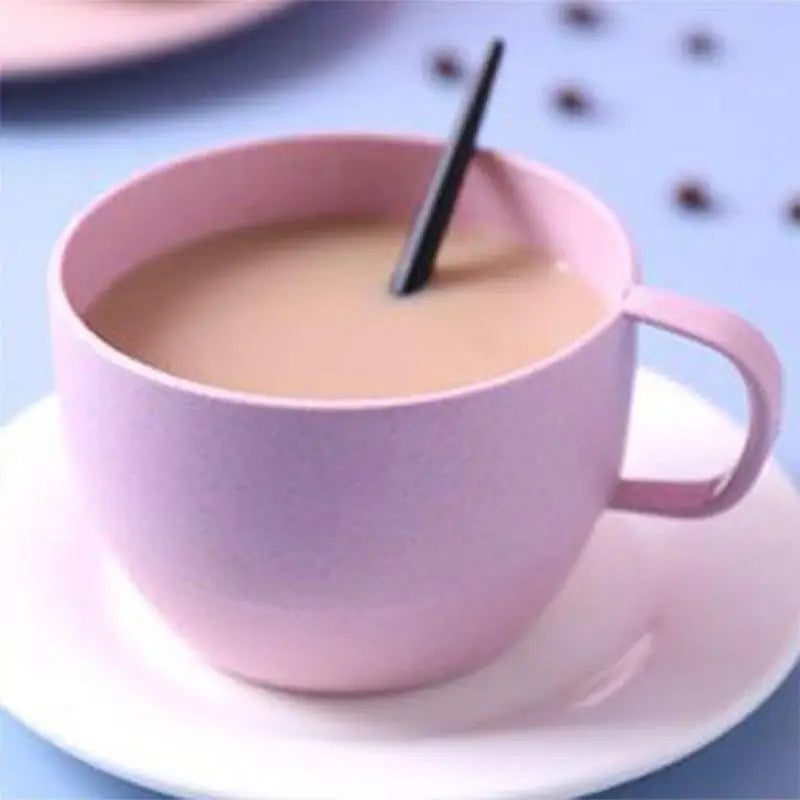 Plastic Coffee Cups Are Durable And Easy To Break For Children Perfect For Outdoor Camping Vue one size Pink