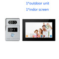4 Wires Support Tuya App Wifi 1080P Video Intercom Video Door Phone 7'' Touch Monitor Video Doorbell Door Camera Security System Vue AHD8 1V1