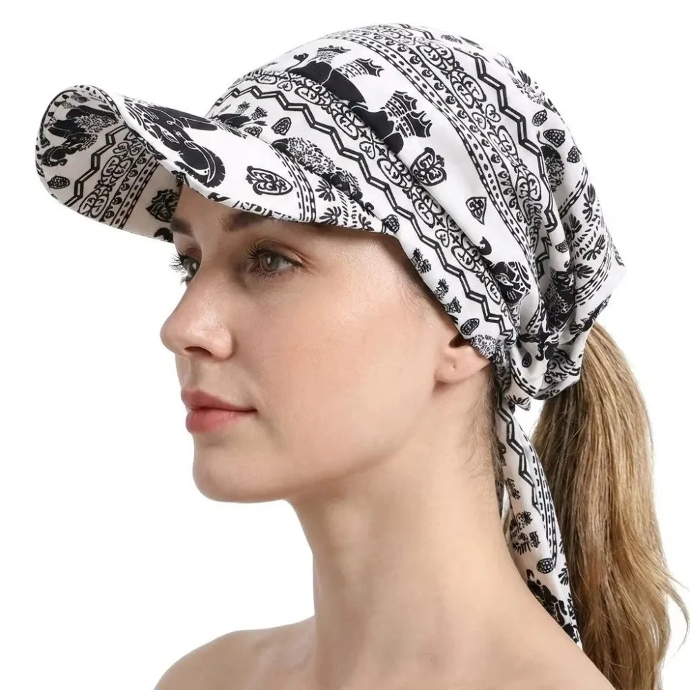 Trendy Vintage Baseball Cap Brim Breathable Sunshade Hats Strappy