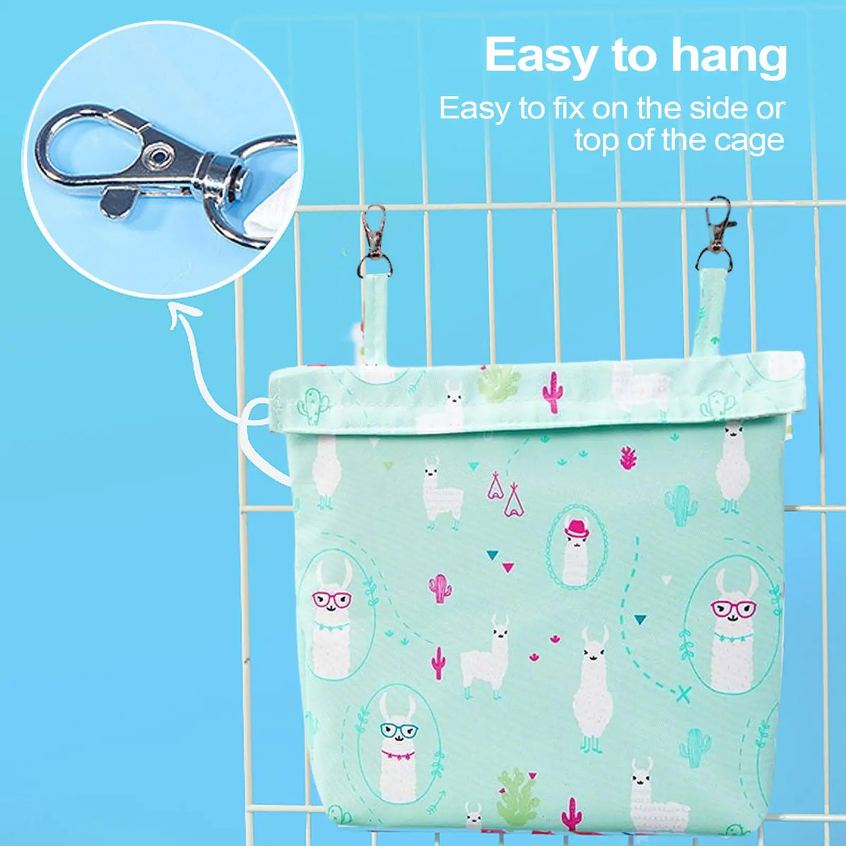 26.5X24cm Hangable Reusable Pet Cage Ice Pack, Insulated Cooling Device For Rabbt Hamster Guinea Pig Small Animal Summer Cooler Vue