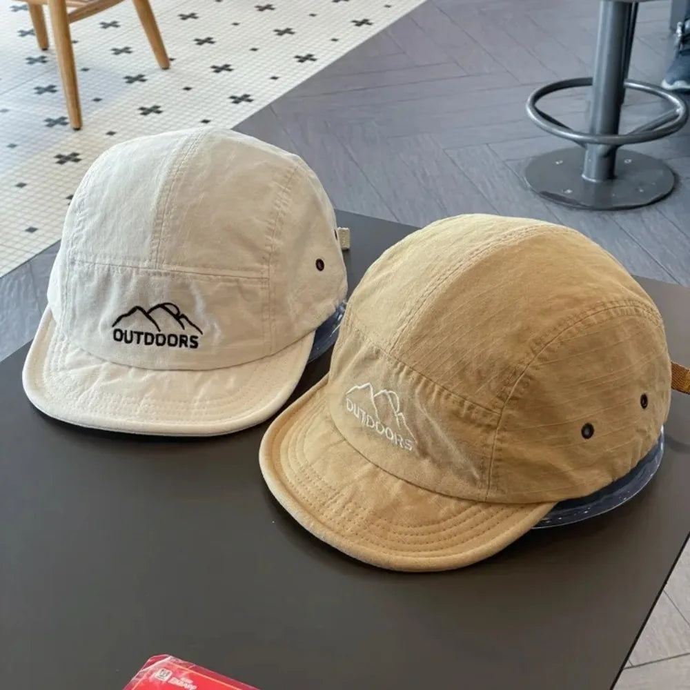 Casual Short Brim Baseball Cap Sun Protection Adjustable Sports Vue