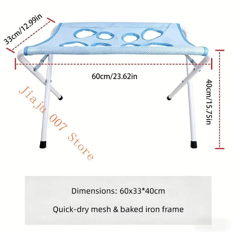 Foldable Pet Bathing Stand & Grooming Hammock | Blue Pet Grooming Stand Vue