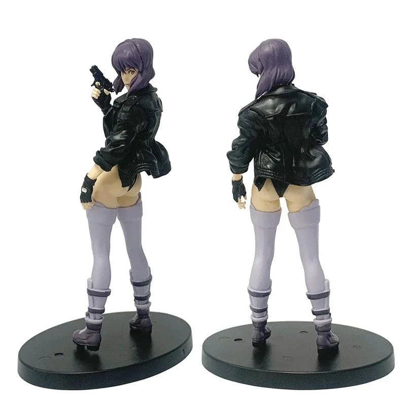 In stock 18cm Anime S.A.C Action Figure Motoko Kusanagi Figure Model Ornament Room PVC Collectible Model Doll Toys Boys Gifts Vue