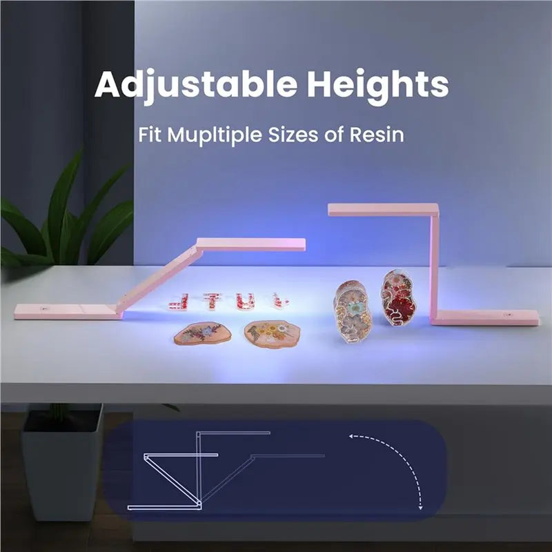 ABKW-2X UV Lamp For Resin Curing, 3 In 1 Use, Resin Supplies For UV Resin, Resin Mold, DIY Craft Decoration Vue