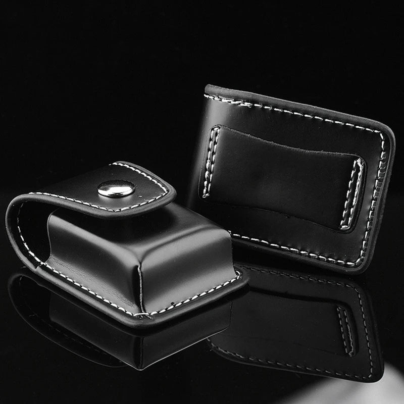 OOTDTY PU Leather Lighter Case – Compact Portable Holder Lighter Case Vue