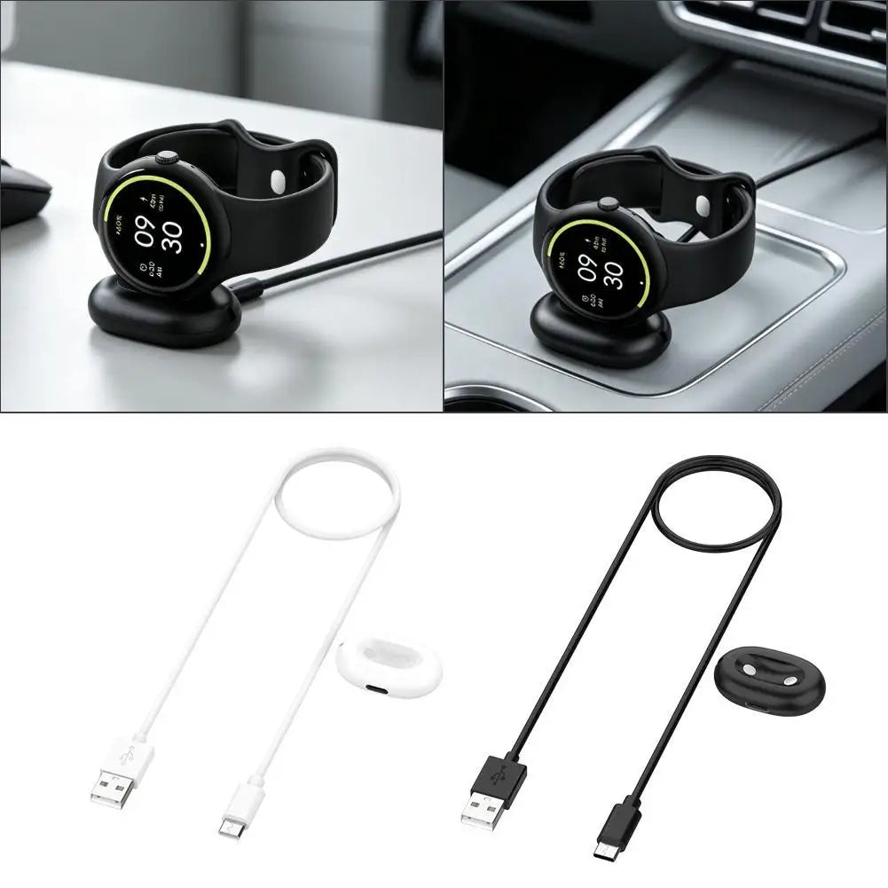 USB-A USB Type-C Interface Magnetic Fast Charging 1 Meter Cable Base Accessories Brand Watch Charger For Google Pixel Watch 4 Vue