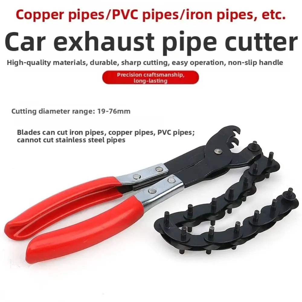 Chain Type Exhaust Pipe Cutter 19-76mm Range Copper Aluminum Cutting Chain Cutter GM Repair Tools Cutting Wheels Vue