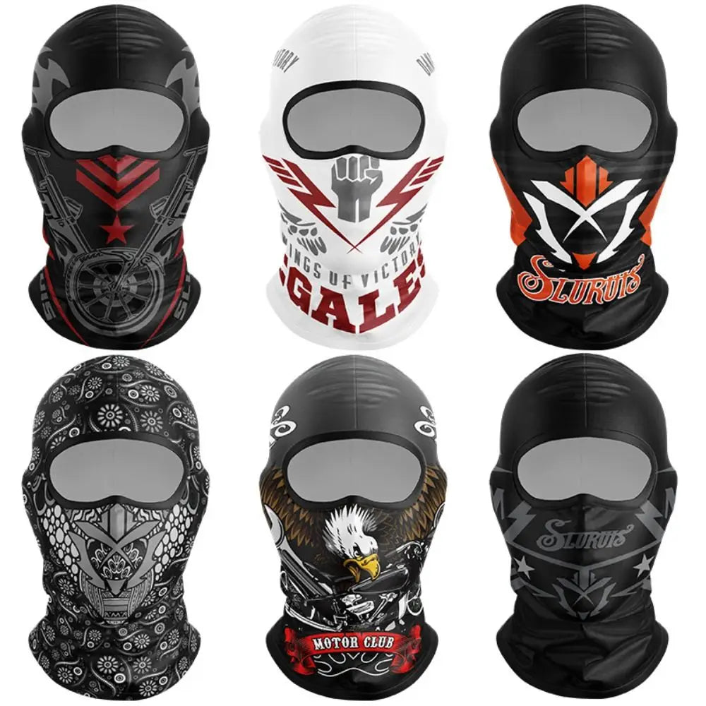 Funny Ape Mouth Skull Motorcycle Balaclava Breathable Lightweight Cycling Full Face Mask Quick Dry Sun Protection Vue