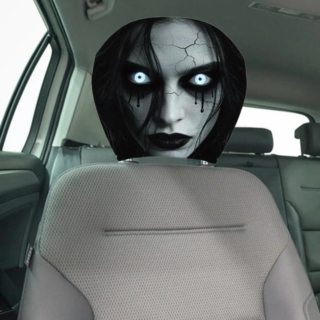 Anti Dirty Car Headrest Cover Automotive Seat Rest Protector for Vehicle Sedan Truck SUV Interior Travel Road Trip Driving Women Vue