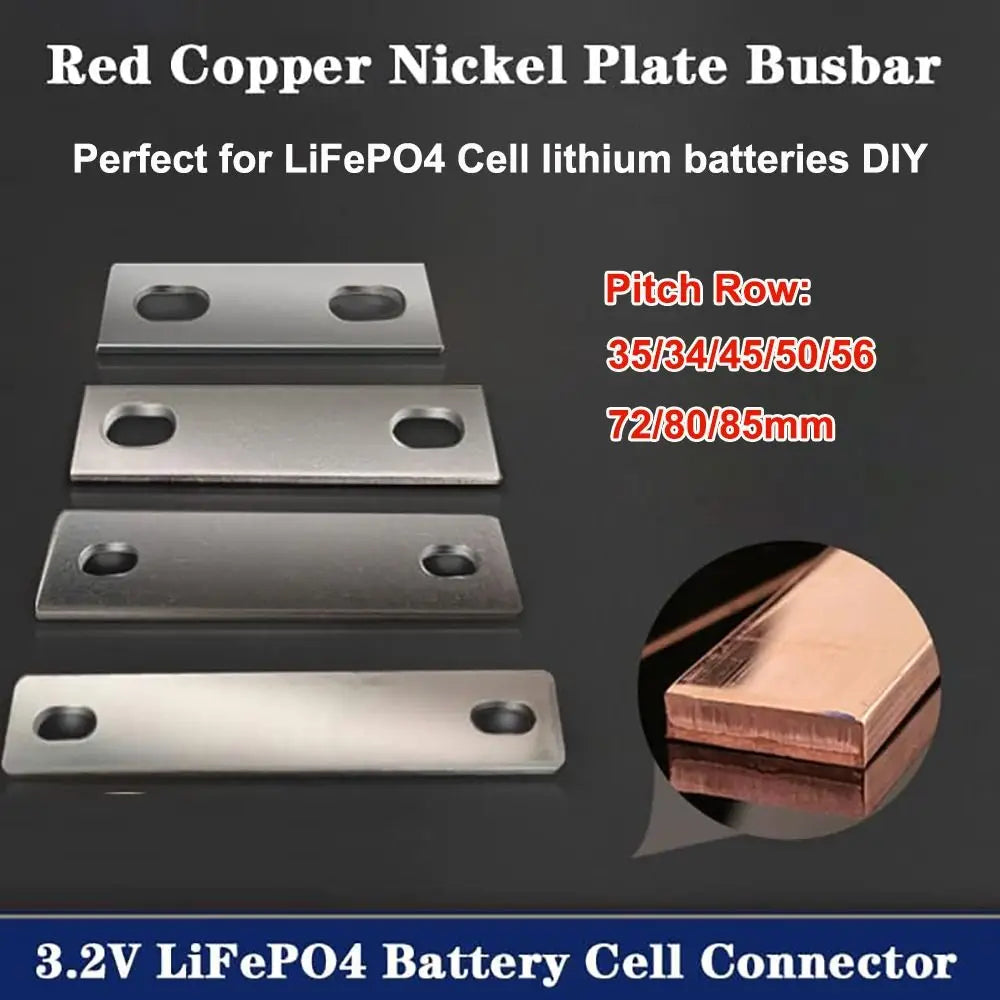 Bus Bars Connector Red Copper Nickel Plate Pitch Row 35 34 45 50 56