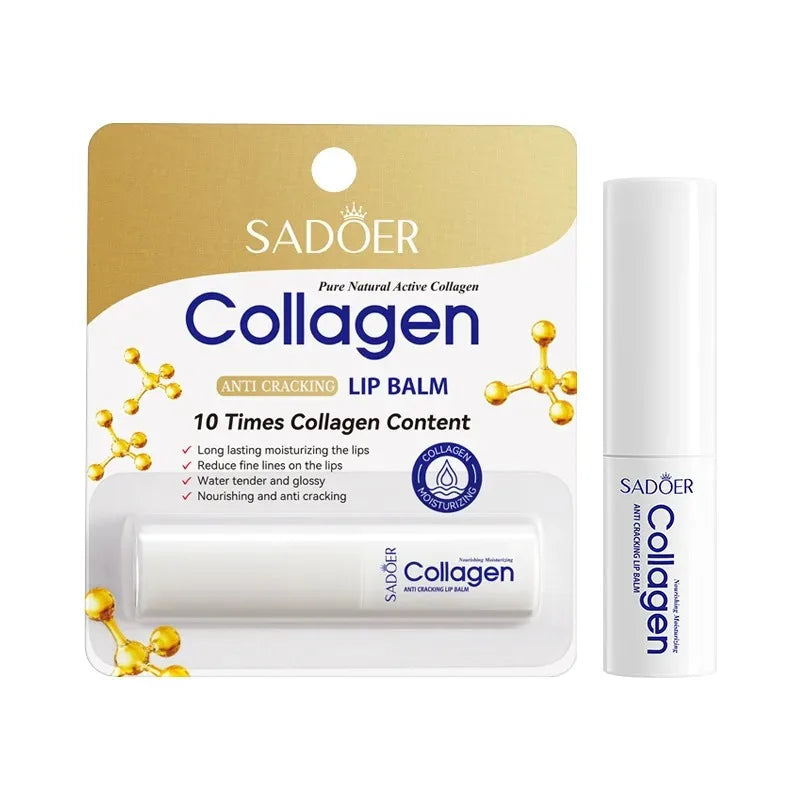 Collagen Lip Balm - Moisturizing and Anti-Cracking, Nourishing and Hydrating in Winter, Improving Chapped Lips, Brightening and Repairing Lip Care Vue