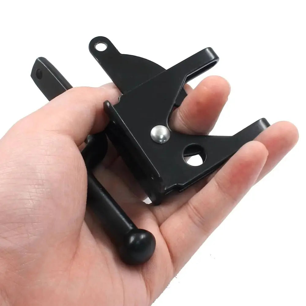Carbon Steel Self-Locking Gate Lock Heavy Duty Automatic Gate Bolt Lock Multi-Functional Post Mounted Gravity Lever Locking Vue