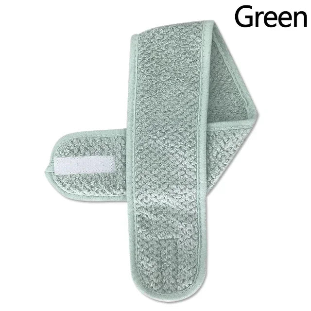 Accessories Hairband Adjustable Wide Make Up Non Slip Yoga Spa Bath Shower Makeup Cosmetic Headband Women Wash Face Vue M123 Green Size fits all