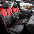 Car Special Full Set Seat Cover For Toyota Corolla SE XSE Sedan 2019-2024 Artificial Leather Protector Interior Automobile Parts Vue Hybrid Black red2024 China Mainland