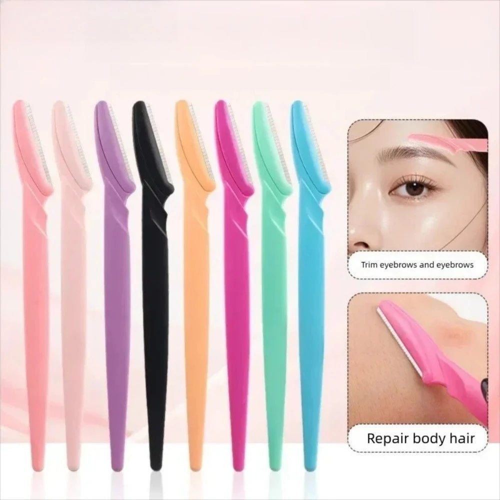 3Pcs Safe Eyebrow Razor Portable Facial Shaver Blades Multifunctional Face Body Hair Remover Women Eyebrow Shaping Makeup Tools Vue