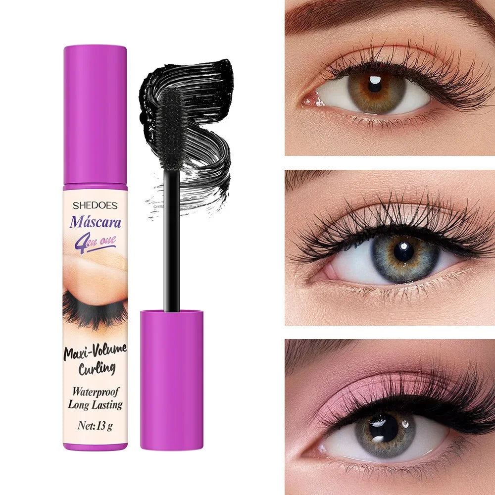 5D Waterproof Mascara Eyelashes Lengthening Long Lasting Silky Lash Black Eyelashes Extension Make Up Beauty Eye Korean Cosmetic Vue Pink