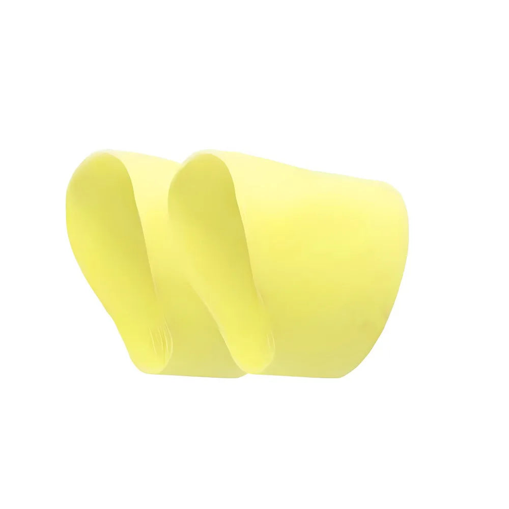 Silicone Soccer Lace Bands Football Training Fixed Cover Shoelaces Covers Grip Tape Elastic Football Cleat Cover Youth Adult Vue Yellow