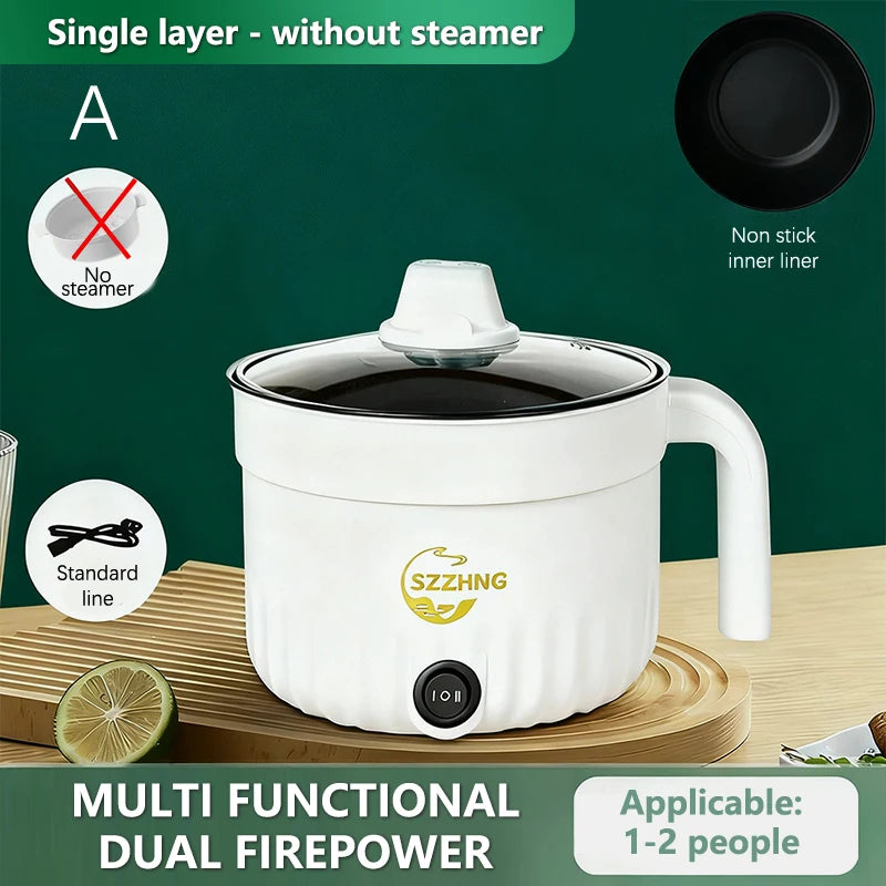 Mini Rice Cooker With Steamer Small Non Stick Hot Pot Multil Lutuan Ng Kanin 1.8L Cheap Rice Cooker Electric Heating Pot〔CC11〕 Vue A