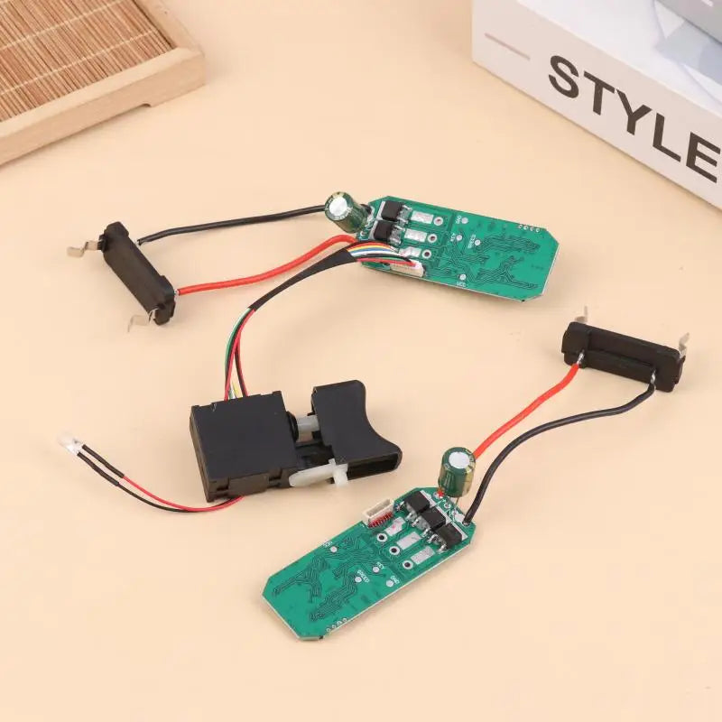 1PCS 16.8V Lithium Drill Control Board + Switch Assembly 18V Brushless Drill Circuit Board Switch 07115 Vue