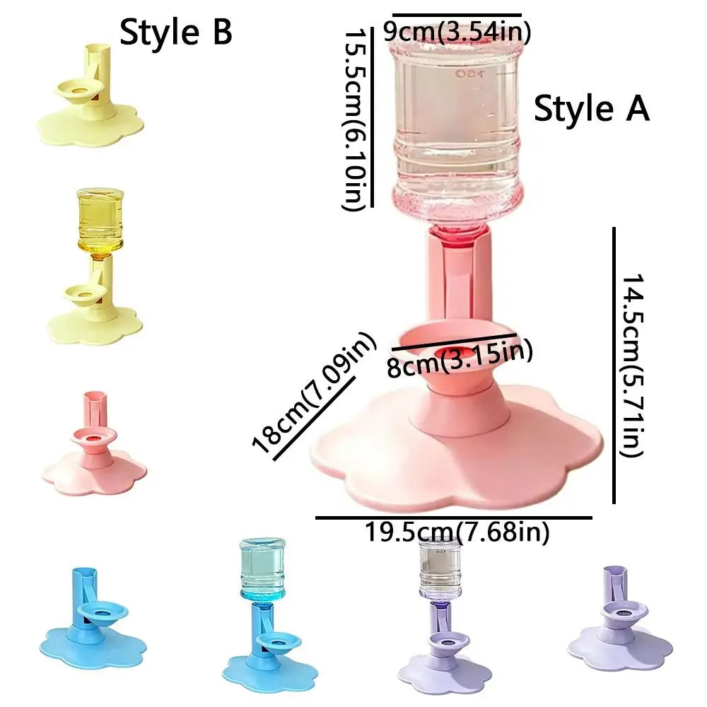 Adjustable Height Automatic Cat Water Dispenser Leak Proof Non-Slip Pet Water Bowl Suction Cup Anti Tipping Stable Wide Base Vue