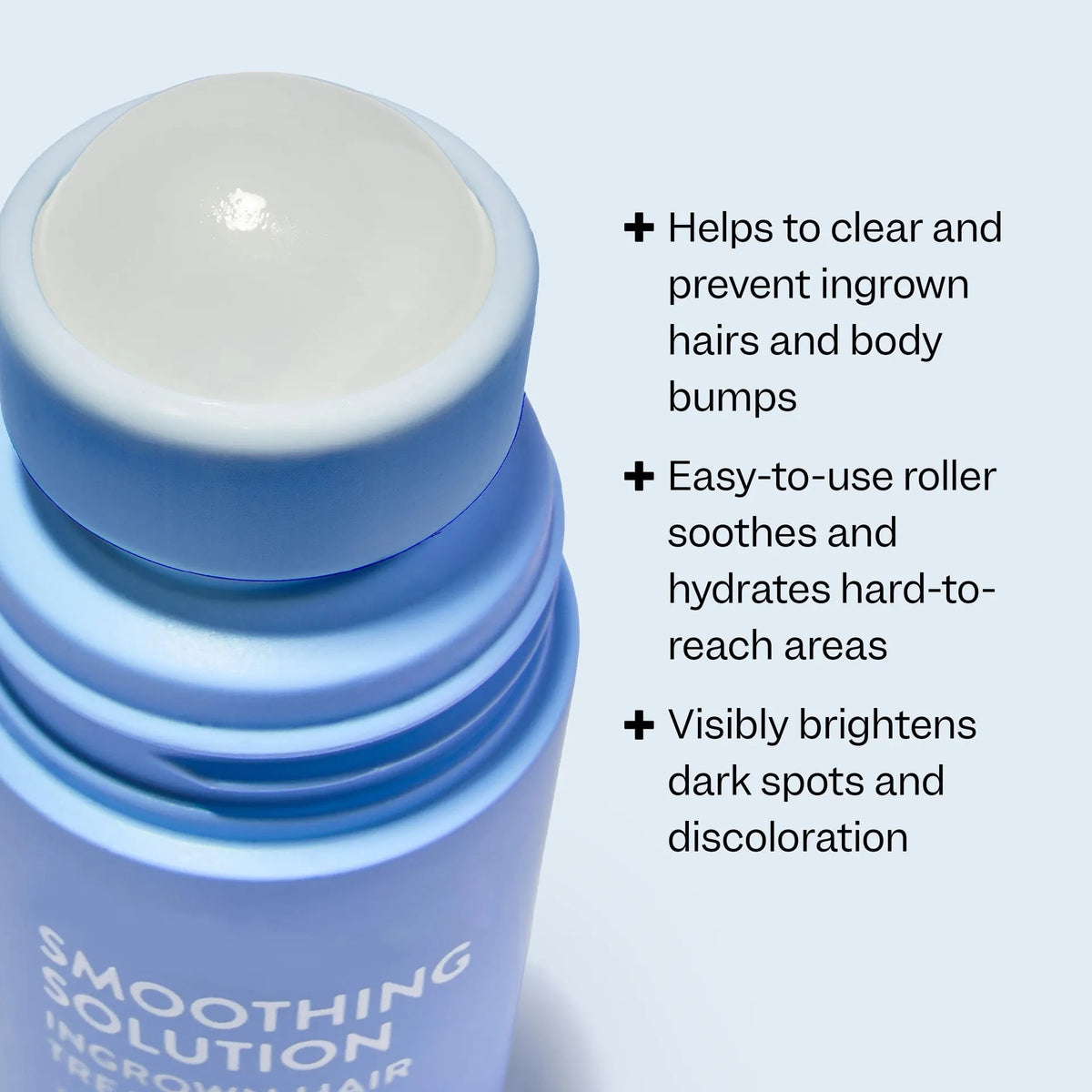 Smoothing Solution Hair Treatment (1.69 oz) - Smooth, Relieve, Soften Skin - 360 Roller - BHA, AHA, PHA, Niacinamide, Vegan Vue