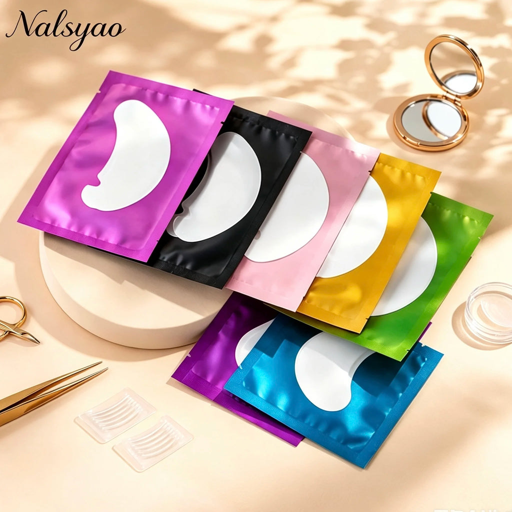 50 Pairs Eyelash Under Eye Patches Eye Pad Isolation Remove Makeup Tools Hydrogel Eye Patch Sticker Gasket Eyelash Extension Vue