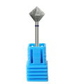 1Pcs Diamond Nail Drill Bits 3/32" Rotary Cuticle Burr Milling Cutters Electric Manicure Pedicure File Nail Machine Accessories Vue Blue