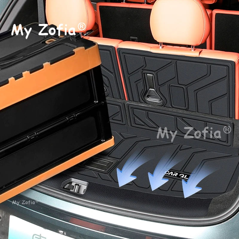 BYD Sealion 8 & Tang L 2025–2026 TPE Trunk Mat & Anti-Kick Pad Car Interior Mat Set Vue