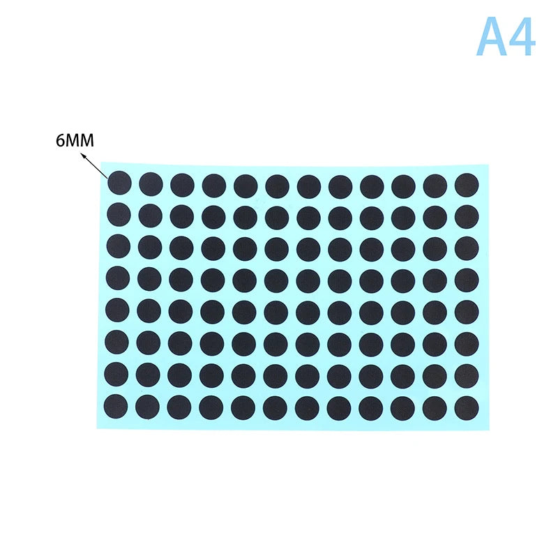 3/4/5/6 MM 4 Sizes Black Conductive Rubber Pads IR Remote Control Keypad Repair Kit Vue diameter-6mm