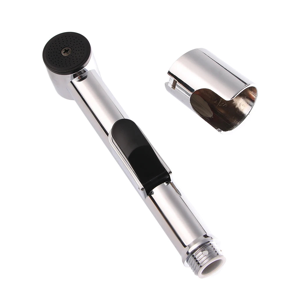Toilet Bidet Multi-functional Toilet Kit Single Head Shattaf Bidet Faucets Shower Head ABS Sprayer Bathroom Nozzle Vue Silver
