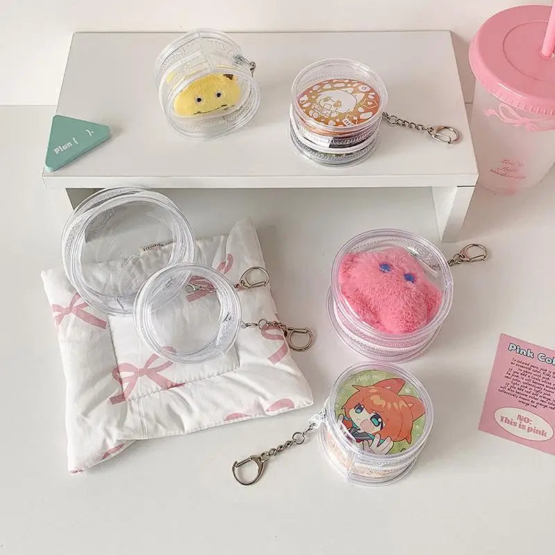 Clear Badge Clip Holder Bag 58cm 75cm With Keychain Waterproof for Office Workers ID Card Protection Vue