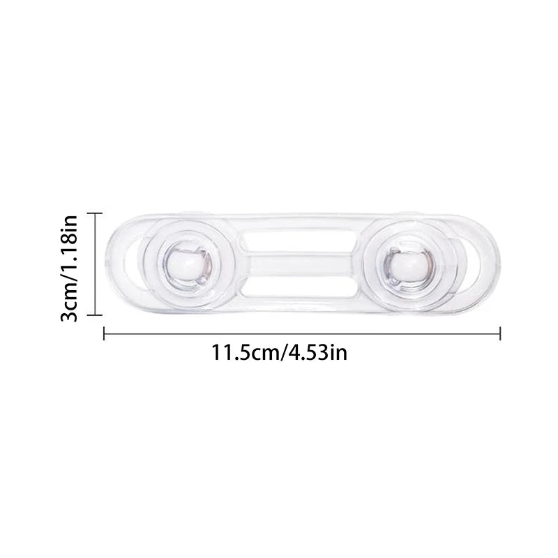 5pcs Multi-functional Baby Child Safety Lock Drawer Refrigerator Lock Transparent Anti-Opening Soft Strap Safety Lock Vue S