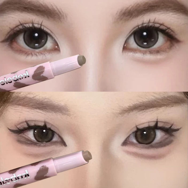 1pcs Gray 3D Contouring Shading Stick Stick with Brush Nose Shadow Natural Facial Makeup Contour Pencil for Enhanced Definition Vue