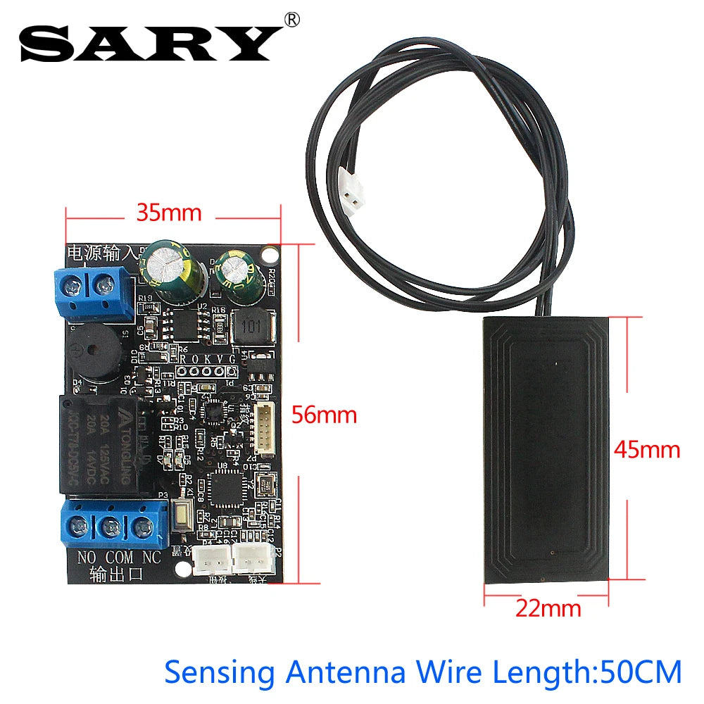 Mobile phone NFC induction control board fingerprint identification relay module IC card 13.56 mhz access controller Vue