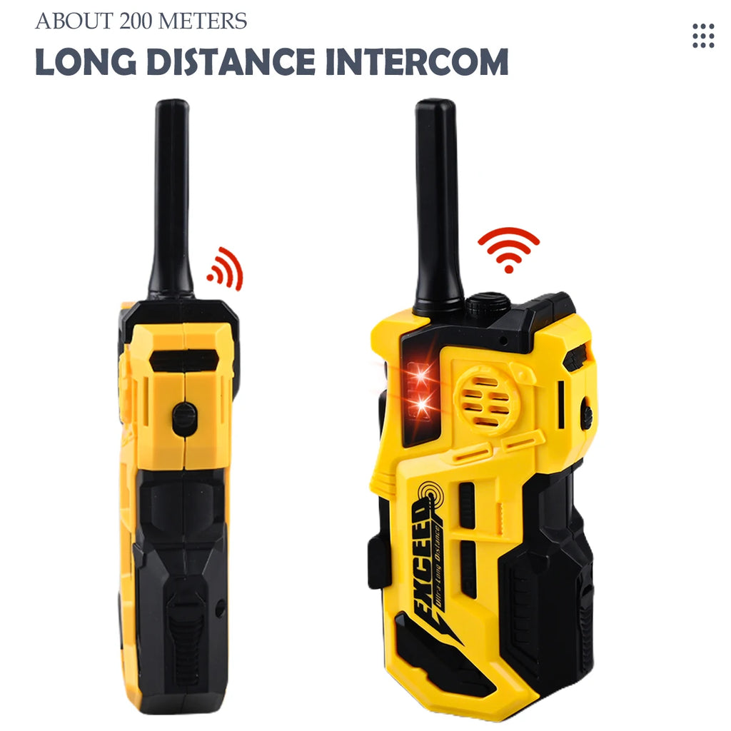 Walkie Talkies, 2 Pcs Long Range Talkies Toys for Kids Channels 2 Way Radio Toy with Light, for Outdoor Sports Camping Climbing Vue